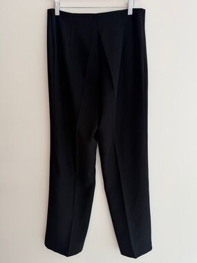 JOSEPH RIBKOFF Classic Black Trouser Front Zip Tailored Elegant Versatile Travel